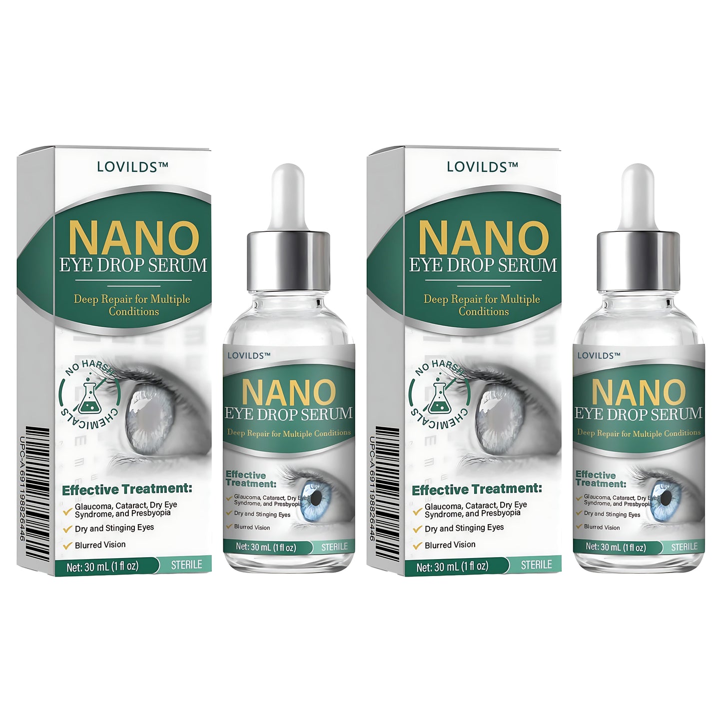 👩⚕️LOVILDS™ Nano Eye Drops Serum ✅FDA Approved(Suitable for presbyopia, dry eye syndrome, glaucoma, and cataracts) 👀