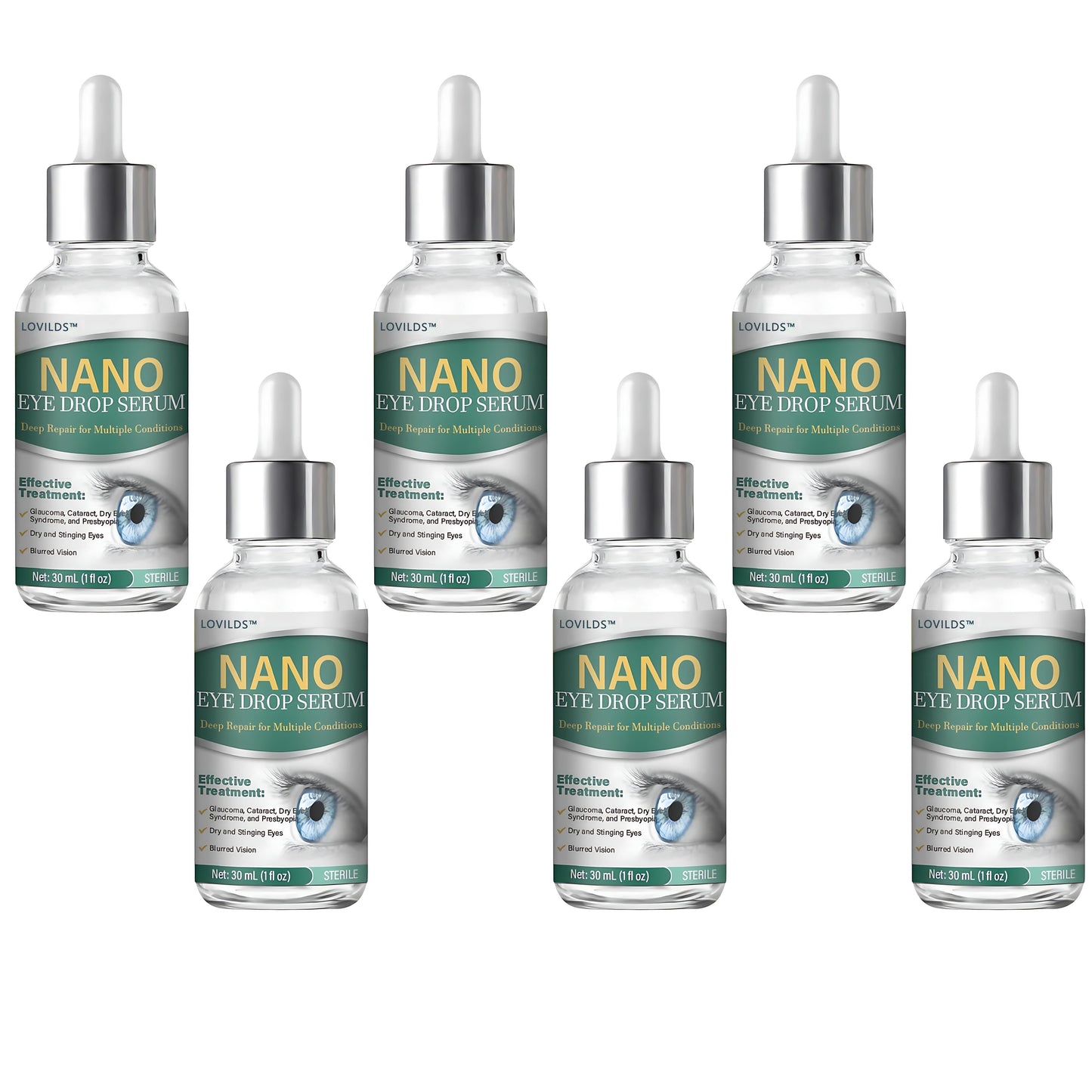 👩⚕️LOVILDS™ Nano Eye Drops Serum ✅FDA Approved(Suitable for presbyopia, dry eye syndrome, glaucoma, and cataracts) 👀