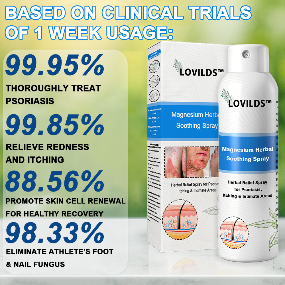 đOfficial Store: LOVILDS⢠Magnesium Herbal Psoriasis Sprayđ