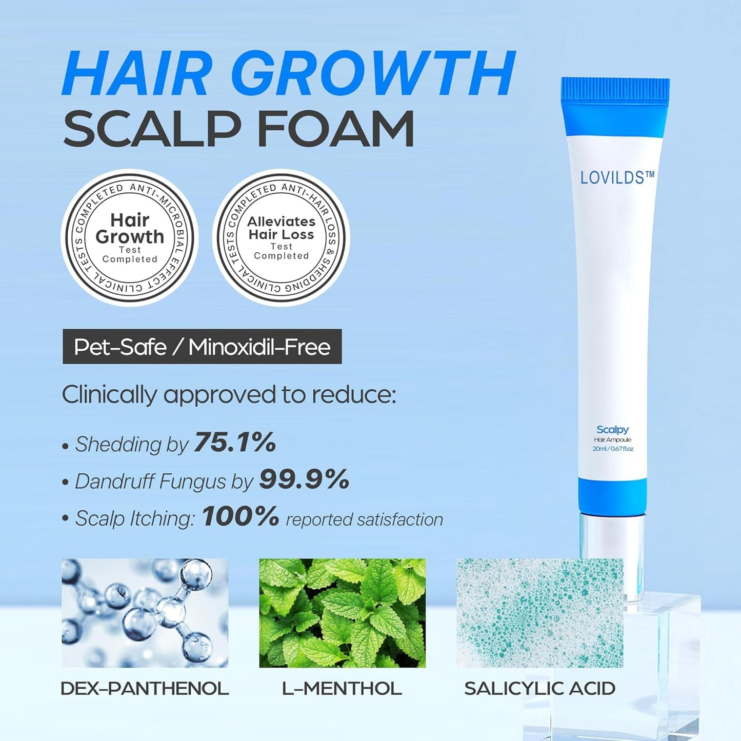 ✨【 official Brand Store】 Last Day Discount: 83% OFF 🌸 LOVILDS™ Scalpy Hair Growth Serum